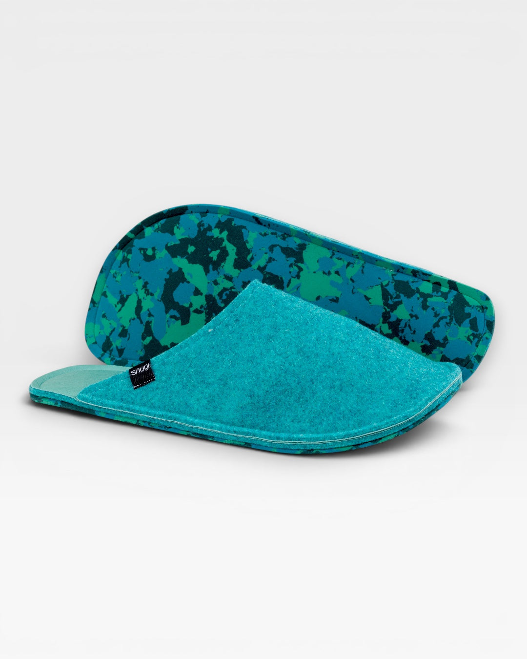 Men's felt slippers Green