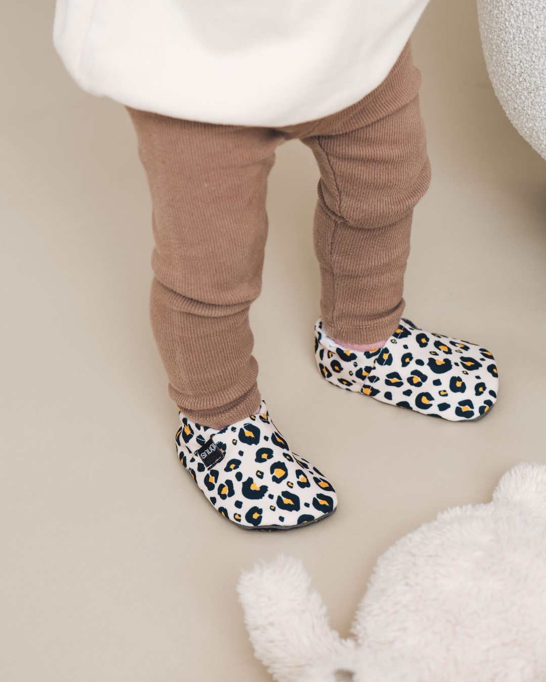 Barefoot Shoes Beige Leopard