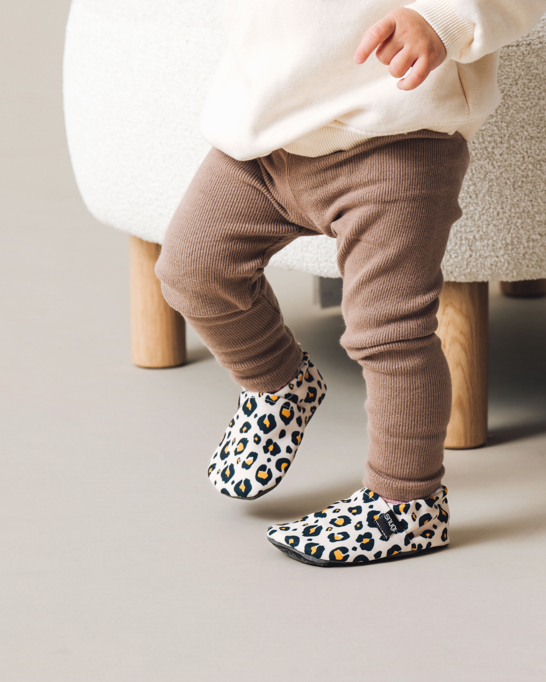 Barefoot Shoes Beige Leopard