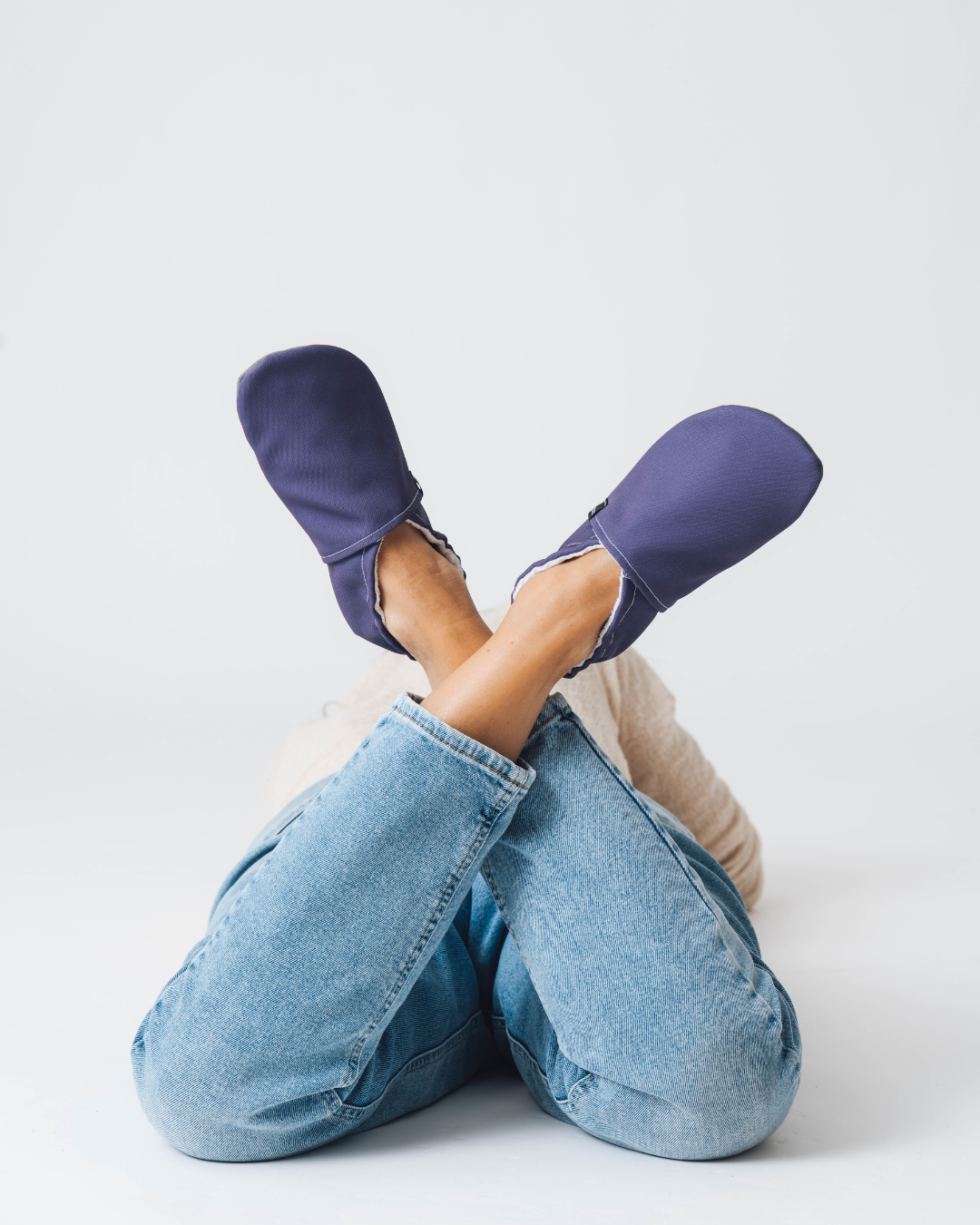 Barefoot women's slippers Purple