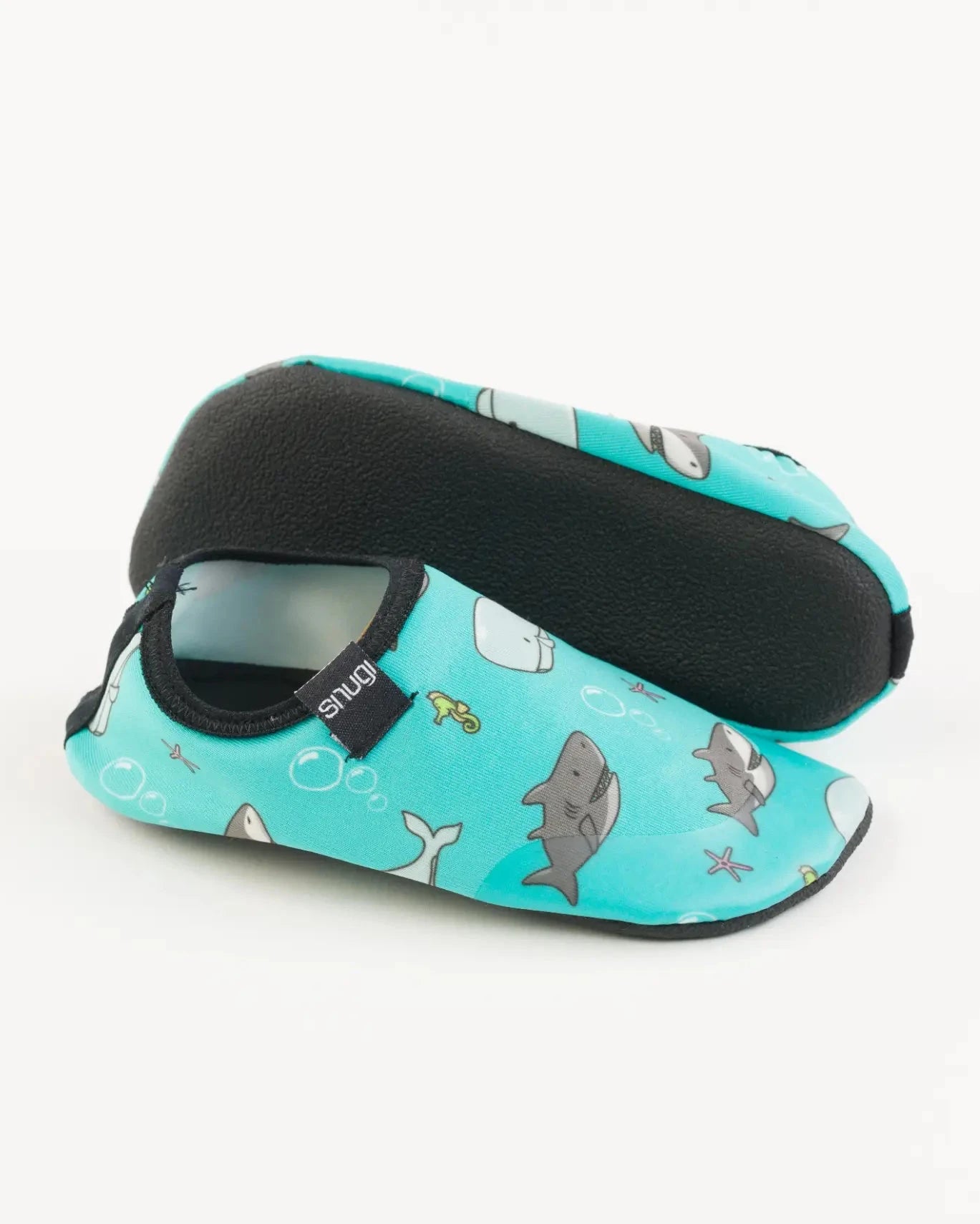 WATER SLIPPERS Shark bubbles