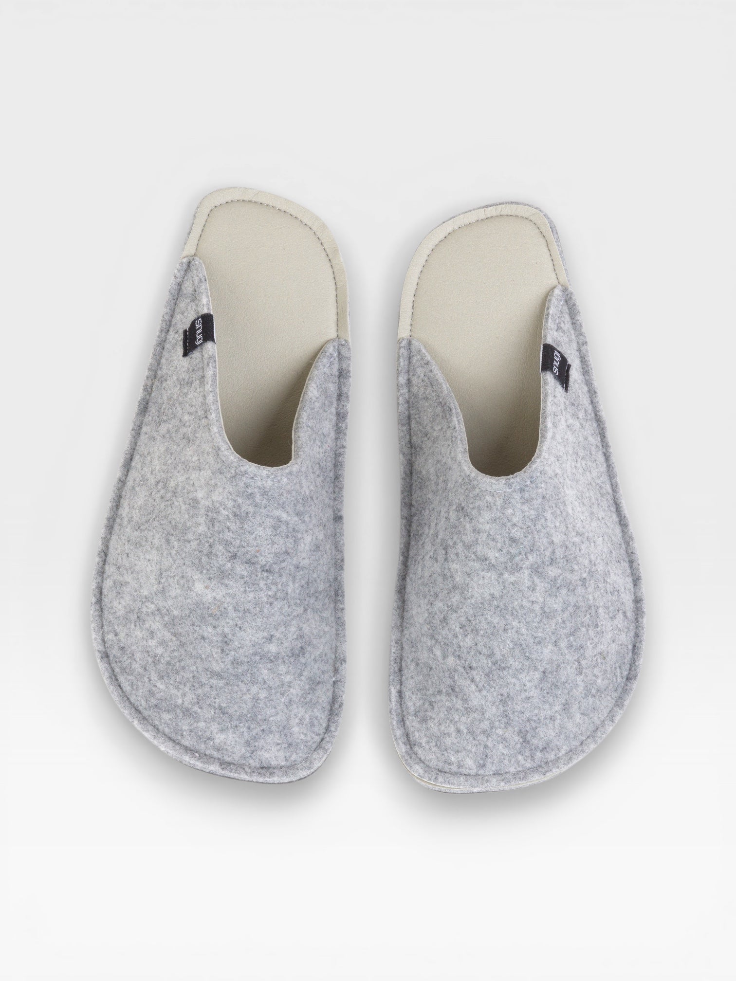 Women's FELT SLIPPERS Light grey