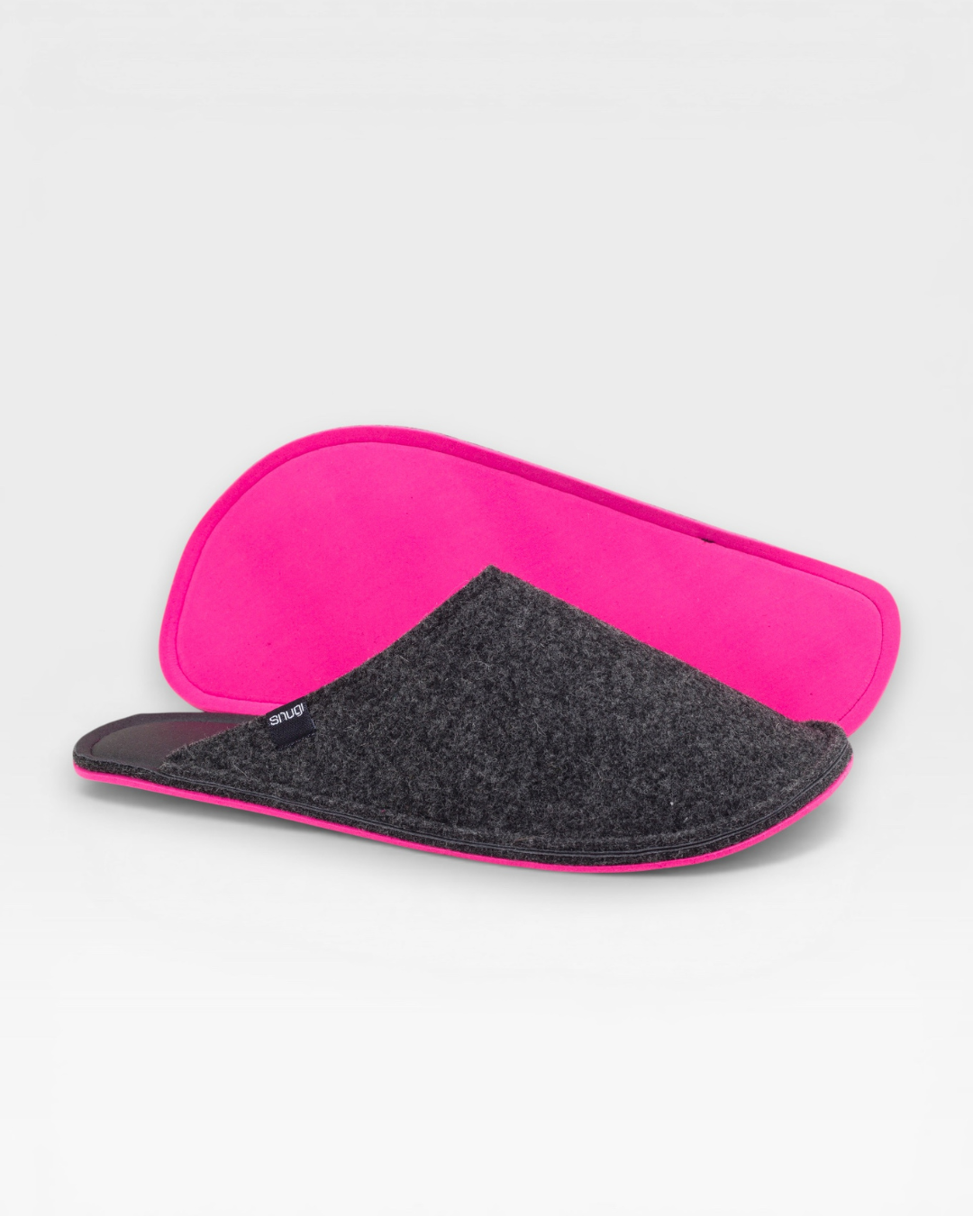 Women's FELT SLIPPERS Dark grey