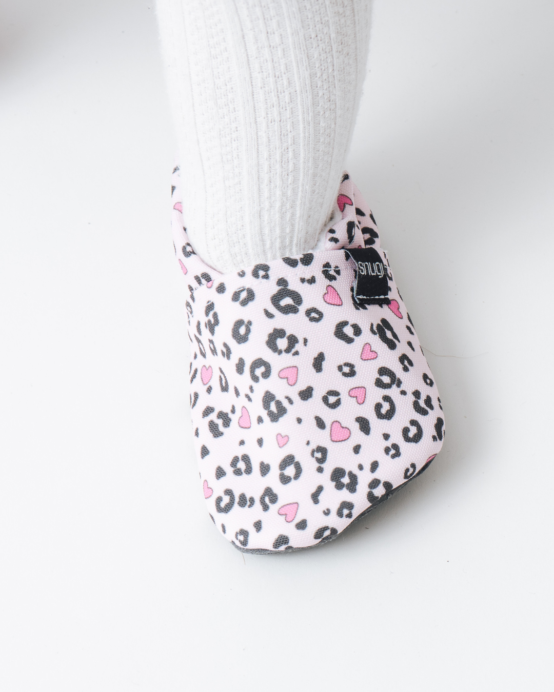 Barefoot slippers Leopard Hearts
