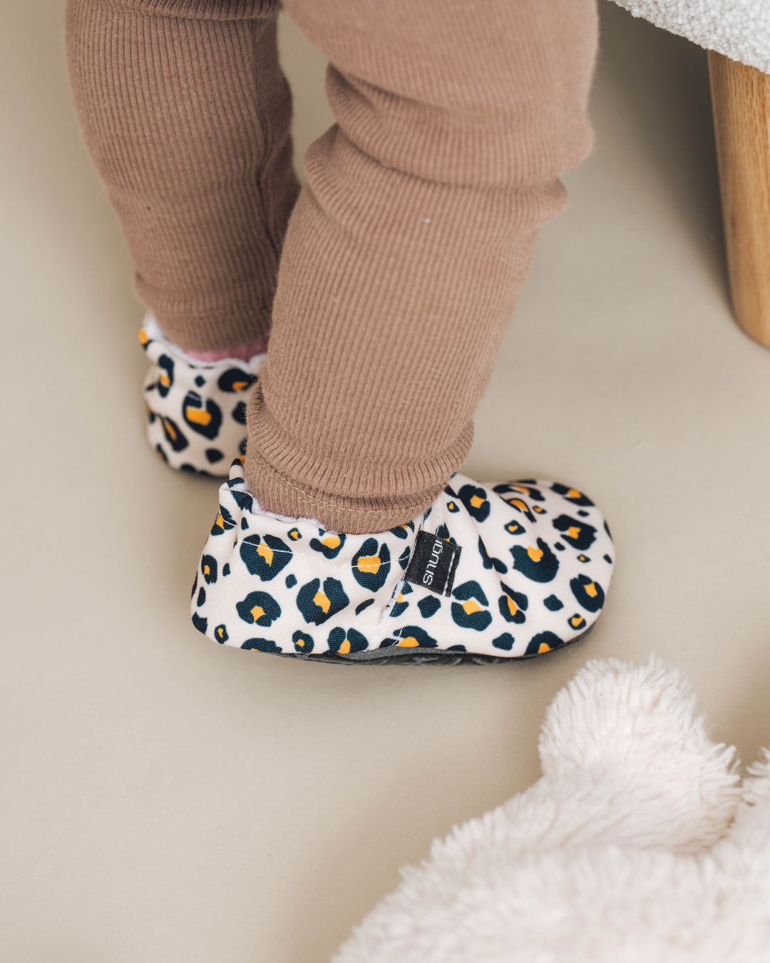 Barefoot Shoes Beige Leopard