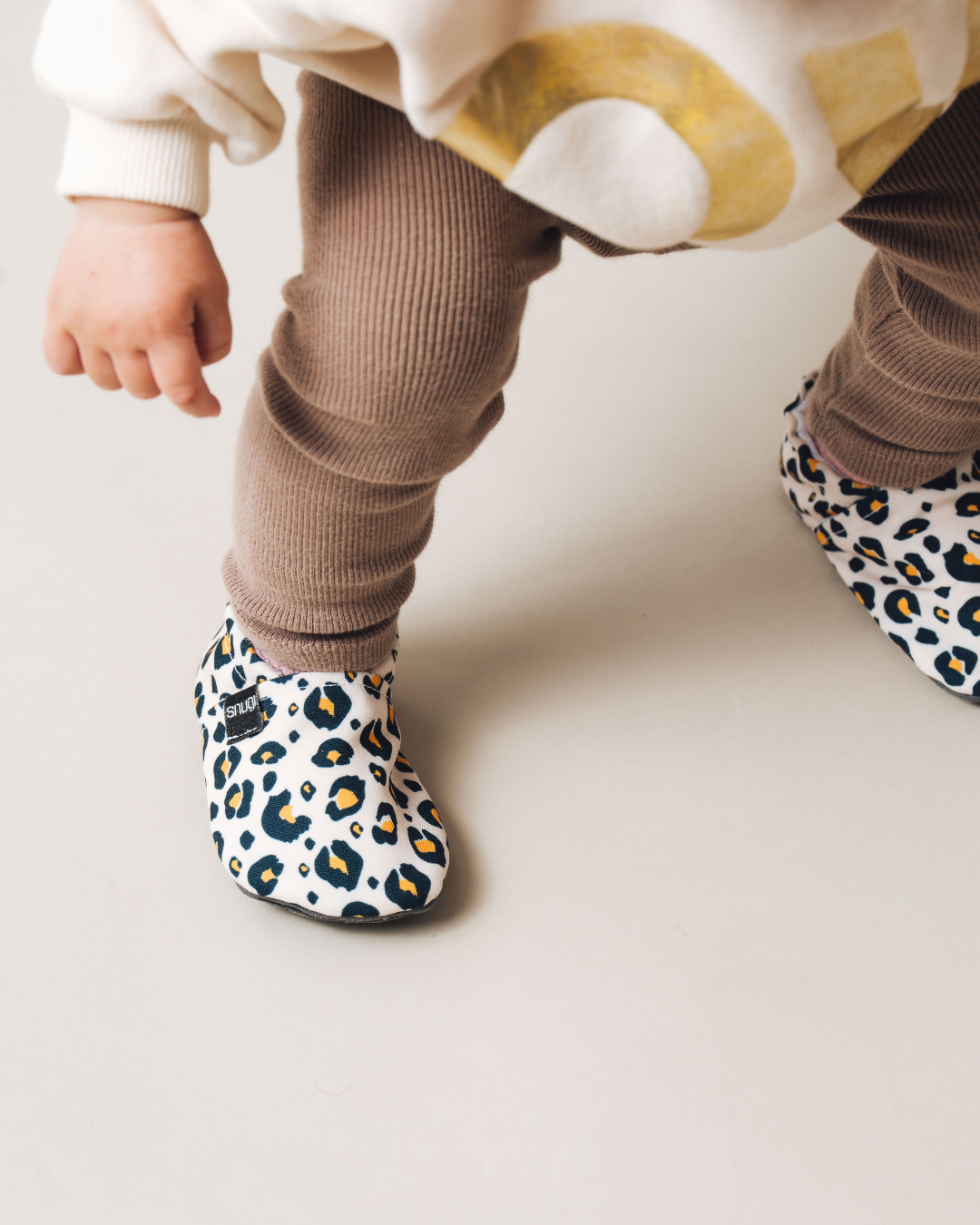 Barefoot Shoes Beige Leopard