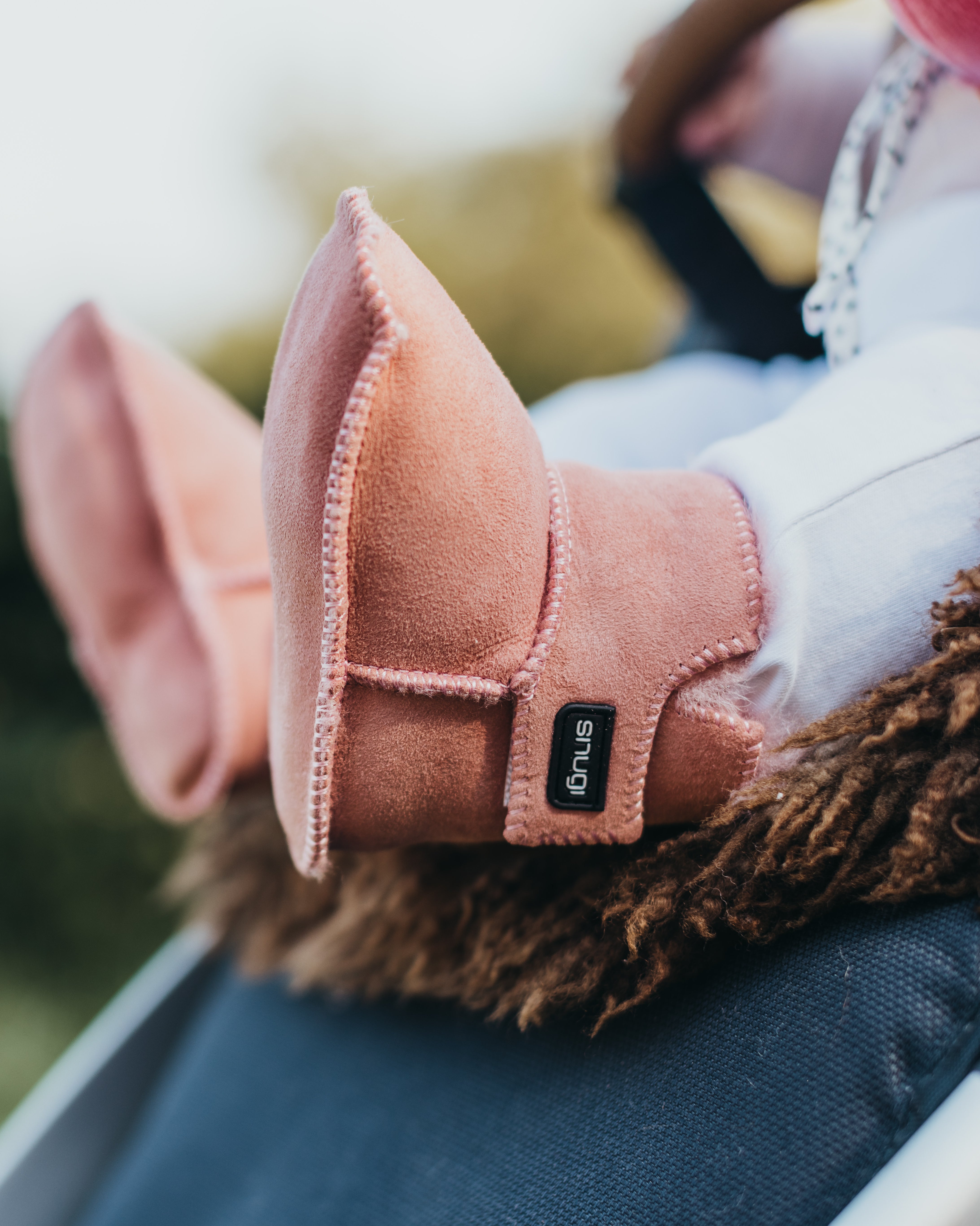 Merino boots pink